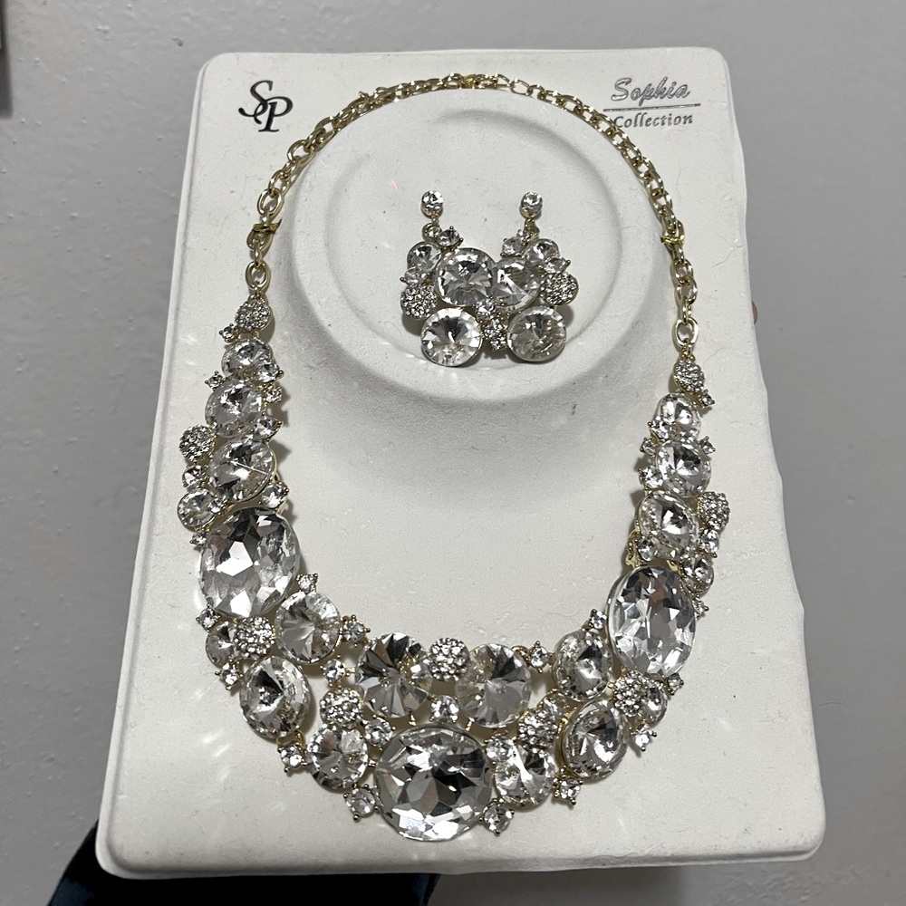 Stunning necklace and earrings set
